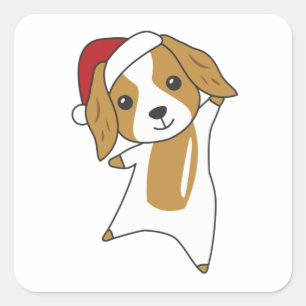 Cocker Spaniel Christmas Dog Winter Animals Dogs Square Sticker