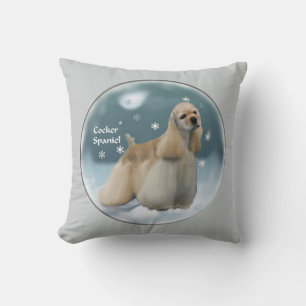 Cocker Spaniel Christmas Gifts Throw Pillow
