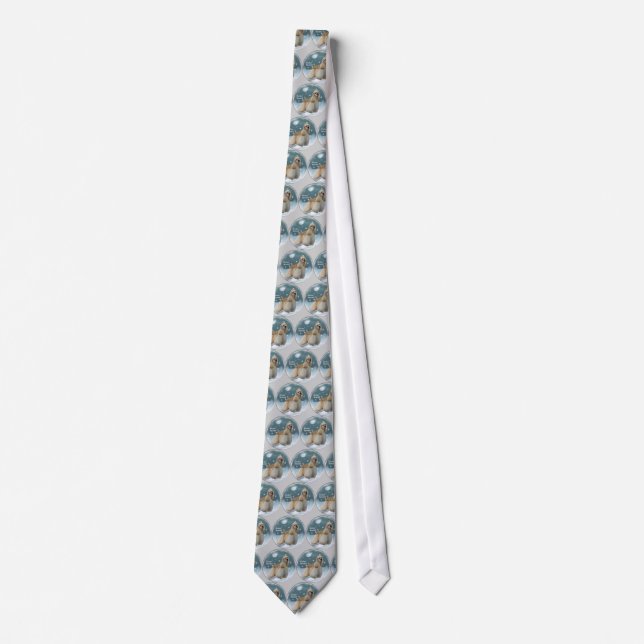 Cocker Spaniel Christmas Gifts Tie (Front)