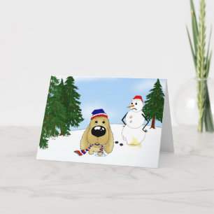 Cocker Spaniel Christmas Holiday Card
