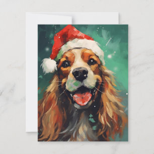 Cocker Spaniel Christmas Holiday Card
