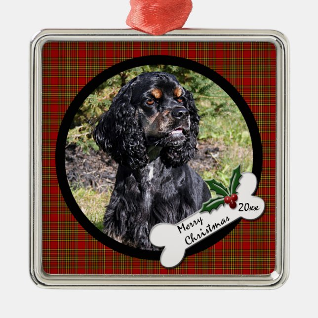 Cocker Spaniel Christmas Ornament (Front)