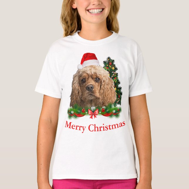 Cocker spaniel Christmas   T-Shirt (Front)