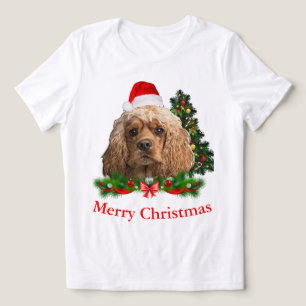 Cocker spaniel Christmas  Tri-Blend Shirt