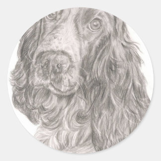 Cocker Spaniel Classic Round Sticker