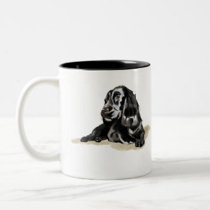 Cocker Spaniel Coffee Mug, Dog Mom Gift Two-Tone Coffee Mug