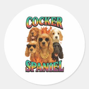 Cocker Spaniel Copy Classic Round Sticker