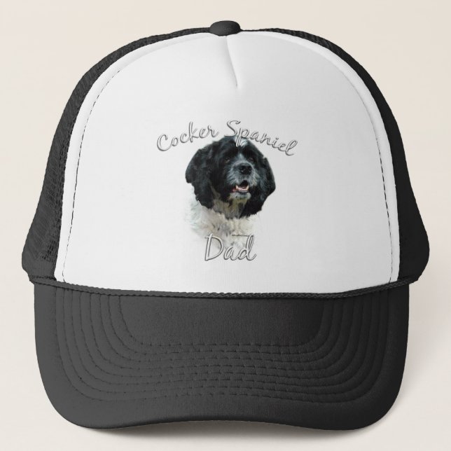 Cocker Spaniel Dad 2 Trucker Hat (Front)