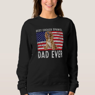 Cocker Spaniel Dad Usa American Flag Cocker Spanie Sweatshirt