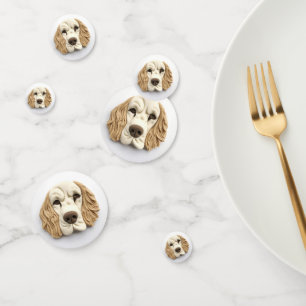 Cocker Spaniel Dog 3D Inspired  Confetti
