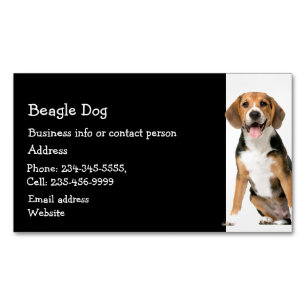 Cocker Spaniel  Dog Breeder Pet Sitter  Business C Magnetic Business Card