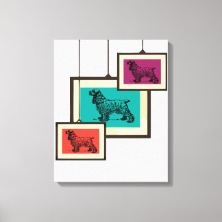 cocker spaniel dog canvas print