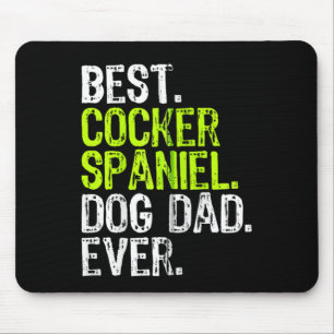 Cocker Spaniel Dog Dad Fathers Day Dog Lovers Zip Mouse Pad