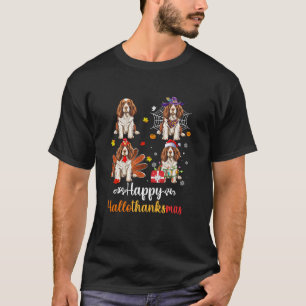 Cocker Spaniel dog Halloween Christmas Happy Hallo T-Shirt