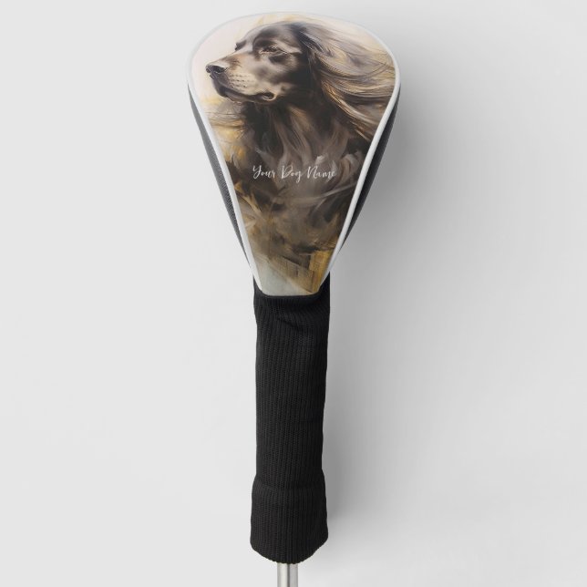 Cocker Spaniel Dog in the wind 005 - Yacobsen Dero Golf Head Cover (Front)