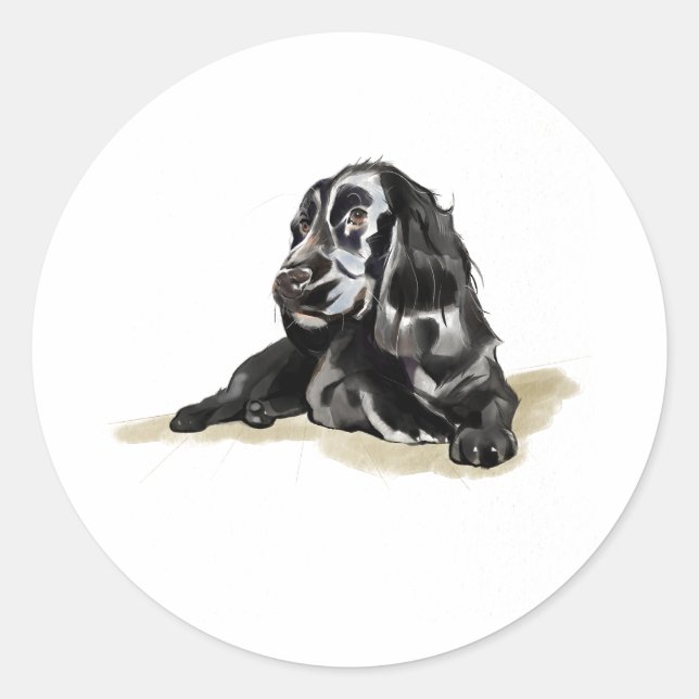 Cocker Spaniel Dog Lover Sticker (Front)