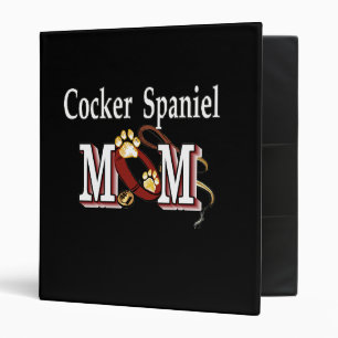 Cocker Spaniel Dog Mom Binder