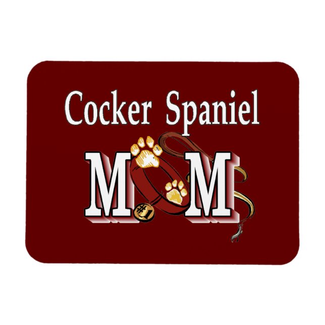 Cocker Spaniel Dog Mom Magnet (Horizontal)