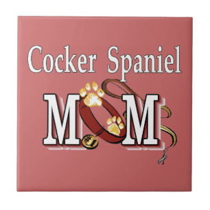 Cocker Spaniel Dog Mom Tile