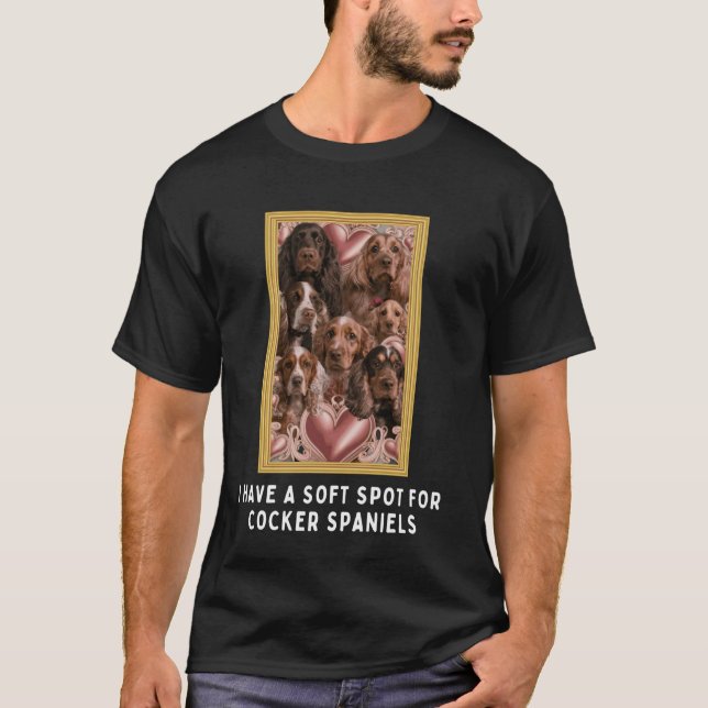 Cocker Spaniel Dog Owner - Vintage funny T-Shirt (Front)
