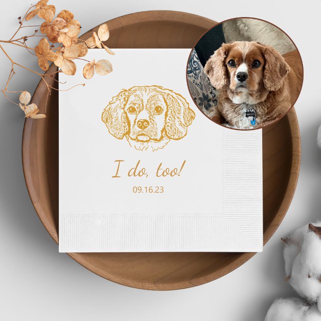  Cocker Spaniel Dog Personalized I Do Too  Napkin (Creator Uploaded)