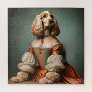 Cocker Spaniel Dog portrait masterpiece Leonardo  Jigsaw Puzzle