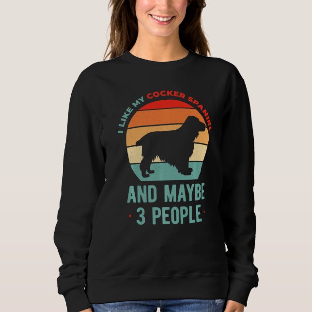Cocker Spaniel Dog Pup Sweatshirt (Front)