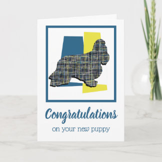 Cocker Spaniel Dog Puppy Congratulations Greeting Card