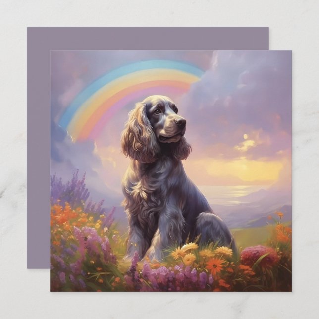 Cocker Spaniel Dog Rainbow Bridge Custom Name (Front/Back)