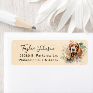 Cocker Spaniel Dog Return Address Label