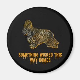 Cocker Spaniel Dog Silhouette Fun Halloween Magnet