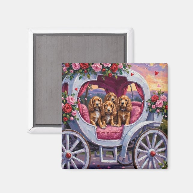 Cocker Spaniel Dog Valentine's Day  Magnet (Front/Back)