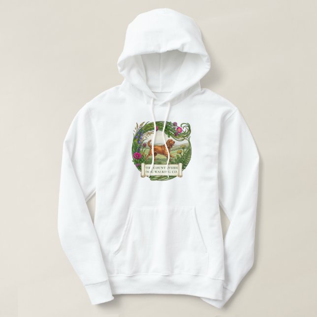 Cocker Spaniel Dog Walking Training Clothing Hoodie (Design Front)