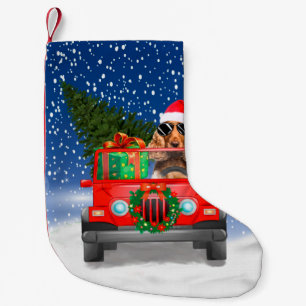 Cocker Spaniel dog with Christmas gifts Small Christmas Stocking