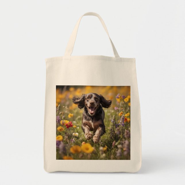 Cocker Spaniel Élégant Sac fourre-tout d'alimentat (Devant)
