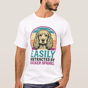 Cocker Spaniel facilement distrait Vintage T-shirt