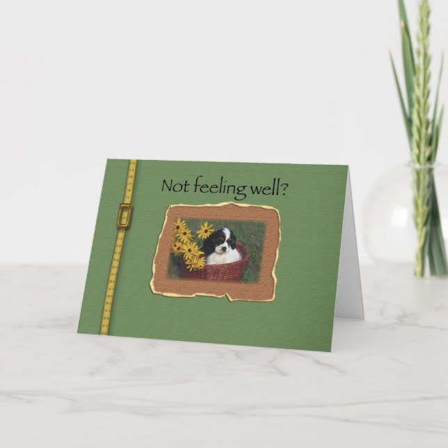 Cocker Spaniel Feel Better Card (Front)