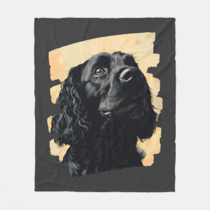 Cocker Spaniel Fleece Blanket