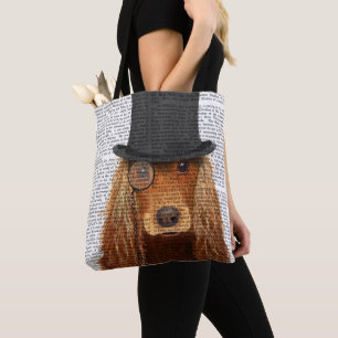 Cocker Spaniel, Formal Hound and Hat Tote Bag