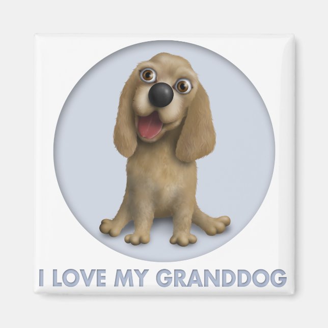 Cocker Spaniel Granddog Magnet (Front)
