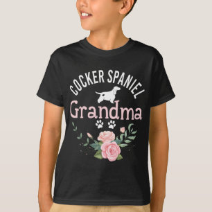 Cocker Spaniel Grandma Cute Dog Lover Christmas T-Shirt
