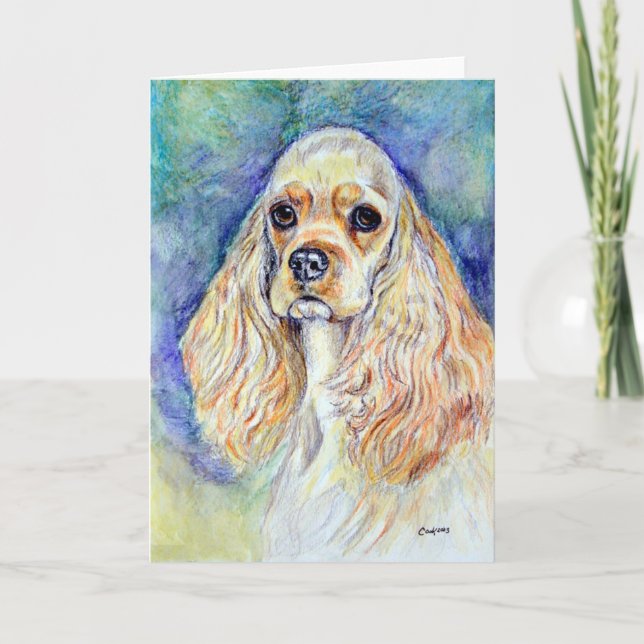 Cocker Spaniel Greeting Cards (Front)