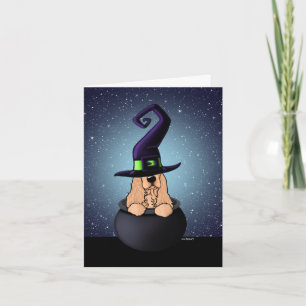 Cocker Spaniel Halloween Card