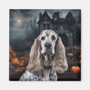 Cocker Spaniel Halloween Scary Magnet