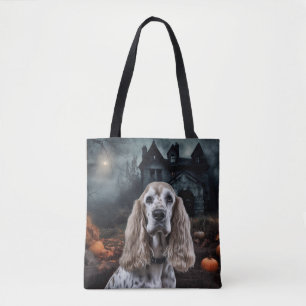Cocker Spaniel Halloween Scary Tote Bag