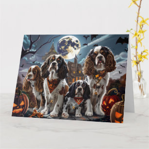 Cocker Spaniel Halloween Spooky Card