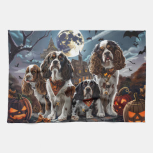 Cocker Spaniel Halloween Spooky Kitchen Towel