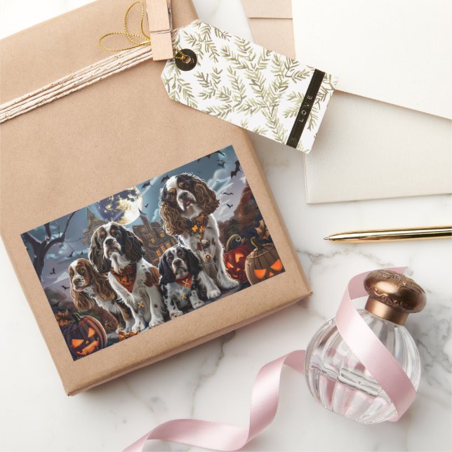 Cocker Spaniel Halloween Spooky Sticker (Gifting)