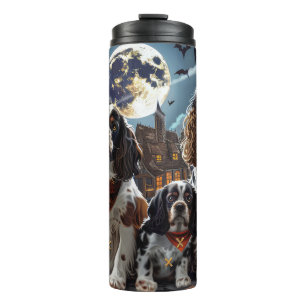 Cocker Spaniel Halloween Spooky Thermal Tumbler