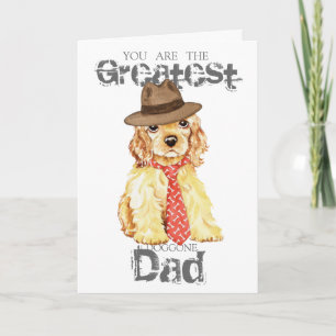 Cocker Spaniel Heart Dad Card